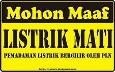 Besok, Tiga Jam Listrik Mati Total di Inhu